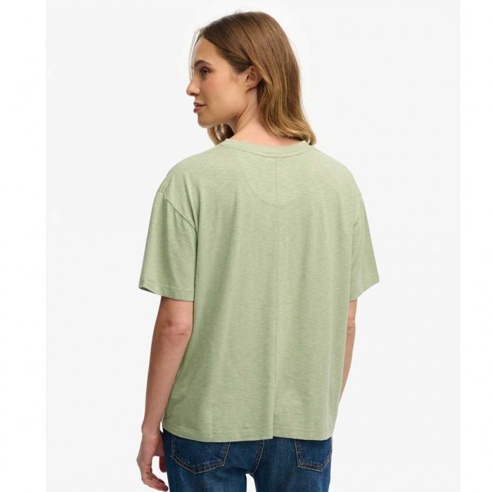 SUPERDRY W STUD STUDIOS CREW TEE DUSTY GREEN SUPERDRY W STUD STUDIOS CREW TEE DUSTY GREEN