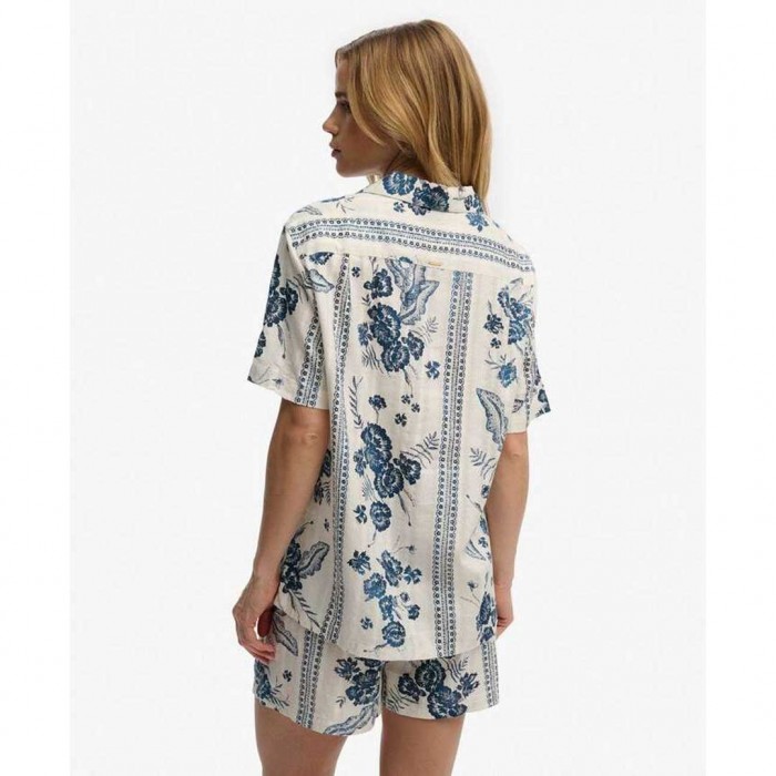 SUPERDRY Beach Printed SHIRT BLUE