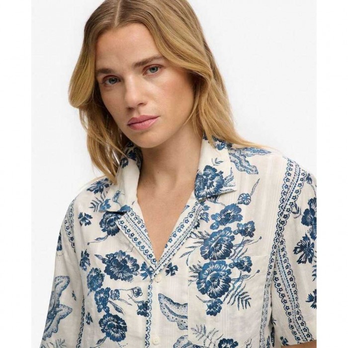 SUPERDRY Beach Printed SHIRT BLUE