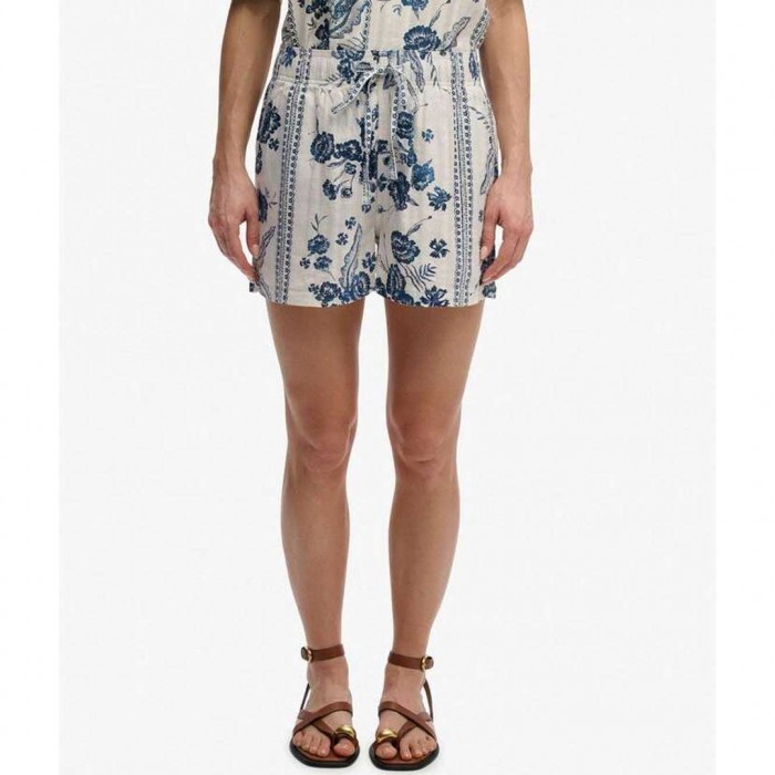 SUPERDRY Cotton Printed Beach BLUE