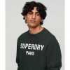 SUPERDRY Luxury Sport Loose Fit Crew Sweatshirt GREEN