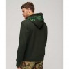 SUPERDRY Sportswear Logo Loose Hoodie DARK GREEN