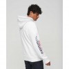 SUPERDRY Sportswear Logo Loose Hoodie WHITE