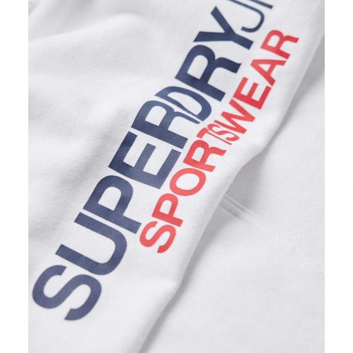 SUPERDRY Sportswear Logo Loose Hoodie WHITE