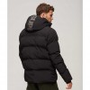 SUPERDRY Hooded Boxy Puffer Jacket BLACK