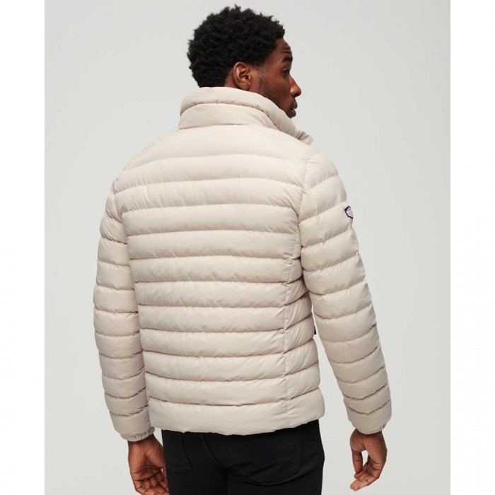 SUPERDRY Fuji Printed Padded Jacket LIGHT GREY