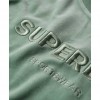 SUPERDRY Velour Graphic Boxy Crew Sweatshirt GREEN