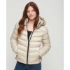 SUPERDRY Hooded Fuji Padded Jacket BEIGE