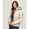 SUPERDRY Hooded Fuji Padded Jacket BEIGE