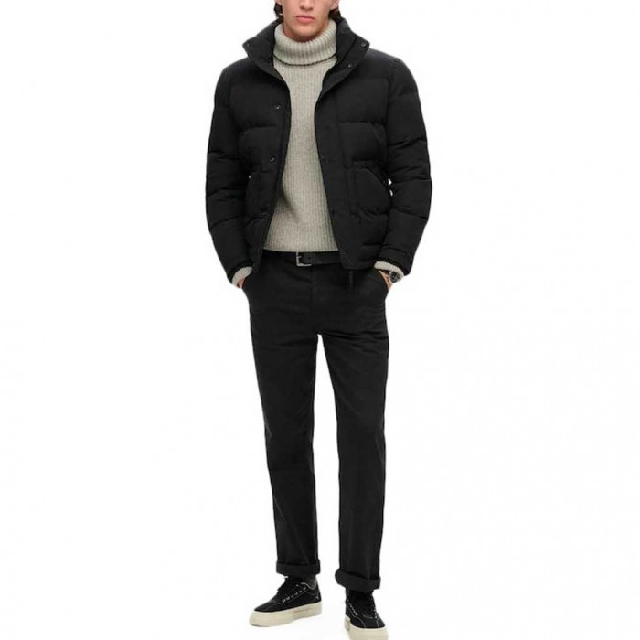 SUPERDRY Everest Short Hooded Puffer Jacket BLACK