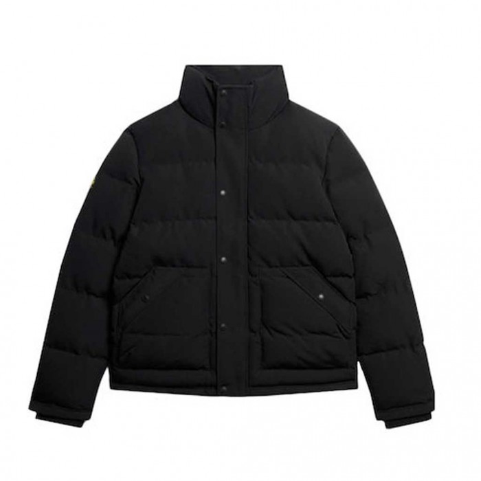 SUPERDRY Everest Short Hooded Puffer Jacket BLACK