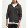 SUPERDRY Essential Logo Zip Hoodie DARK GREY GREEN