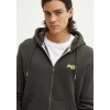 SUPERDRY Essential Logo Zip Hoodie DARK GREY GREEN