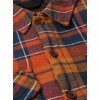 SUPERDRY Surplus Check Quilt Overshirt ORANGE