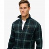 SUPERDRY Organic Cotton Lumberjack Check Shirt Frontier Check Navy