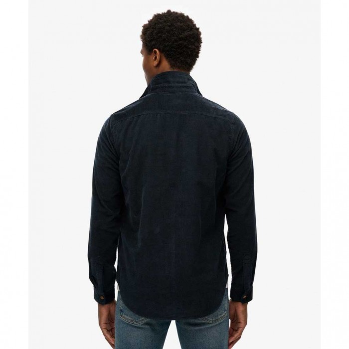 SUPERDRY Corduroy Workwear Shirt BLUE