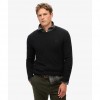 SUPERDRY Essential Slim Fit Crew Jumper BLACK