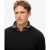 SUPERDRY Essential Slim Fit Crew Jumper BLACK