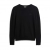 SUPERDRY Essential Slim Fit Crew Jumper BLACK