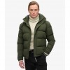 SUPERDRY Everest Short Hooded Puffer Jacket GREEN