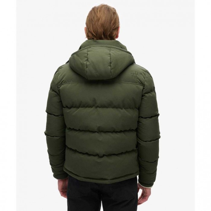 SUPERDRY Everest Short Hooded Puffer Jacket GREEN