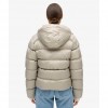 SUPERDRY Hooded Luxe Sports Puffer Jacket BEIGE