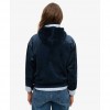 SUPERDRY Country Club Velour Loose Hoodie BLUE