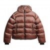 SUPERDRY Hooded Luxe Sports Puffer Jacket SPICE BROWN