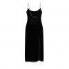 SUPERDRY Diamonte Velvet Maxi Dress BLACK