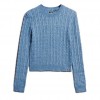 SUPERDRY Fitted Cable Crew Neck Jumper SIEL