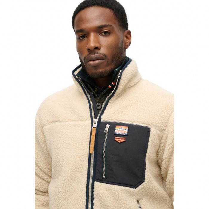 SUPERDRY VINTAGE RETRO FLEECE ECRU