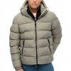 SUPERDRY MAN HOODED SPORTS PUFFER JACKET LIGHT GREEN