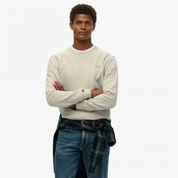 SUPERDRY Essential Logo Crew SWEATSHIRT BEIGE