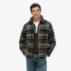 SUPERDRY Wool Miler Zip Overshirt GREEN SUPERDRY Wool Miler Zip Overshirt GREEN