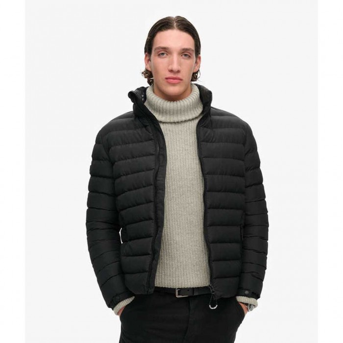 SUPERDRY Fuji Print Padded BLACK