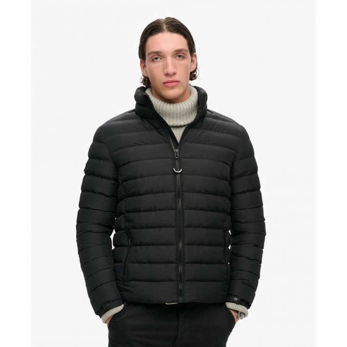 SUPERDRY Fuji Print Padded BLACK