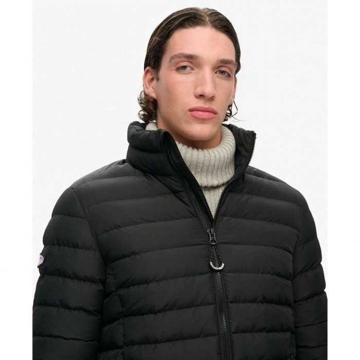 SUPERDRY Fuji Print Padded BLACK