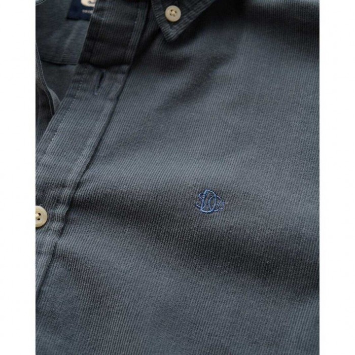 SUPERDRY MAN Classic Needle Cord Shirt GREY/BLUE