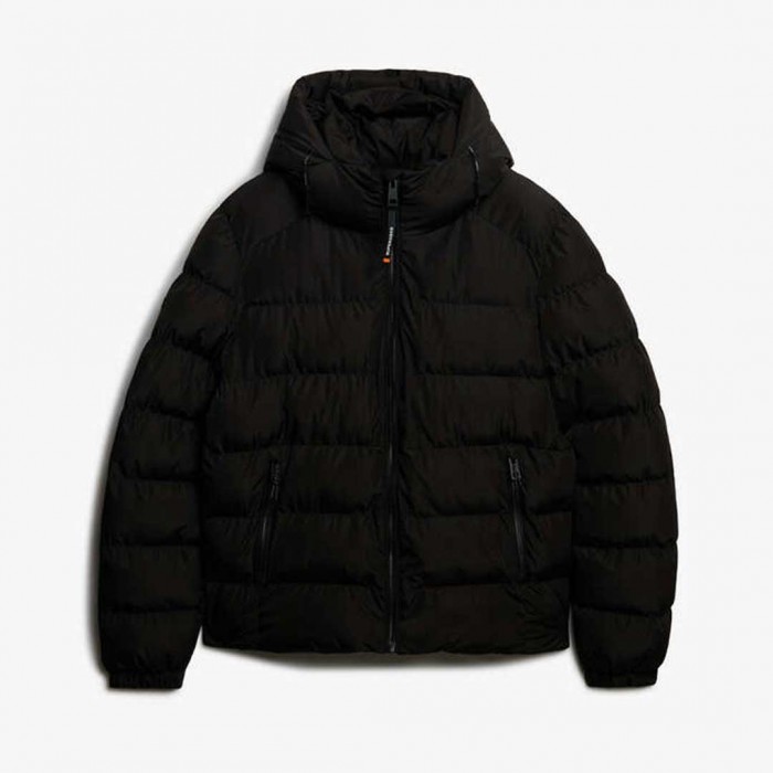 SUPERDRY Hooded Sports Puffer BLACK 1
