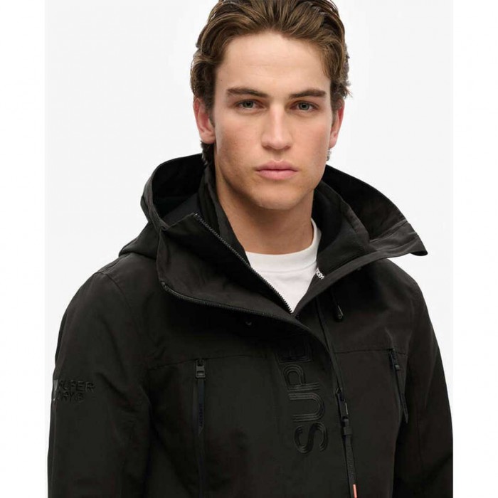SUPERDRY Hooded Ultimate Embroidered JACKET BLACK