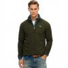 SUPERDRY MAN FLEECE HALF ZIP GREEN SUPERDRY MAN FLEECE HALF ZIP GREEN