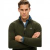 SUPERDRY MAN FLEECE HALF ZIP GREEN SUPERDRY MAN FLEECE HALF ZIP GREEN