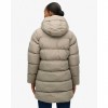 SUPERDRY WOMAN LONG PUFFER JACKET BEIGE SUPERDRY WOMAN LONG PUFFER JACKET BEIGE