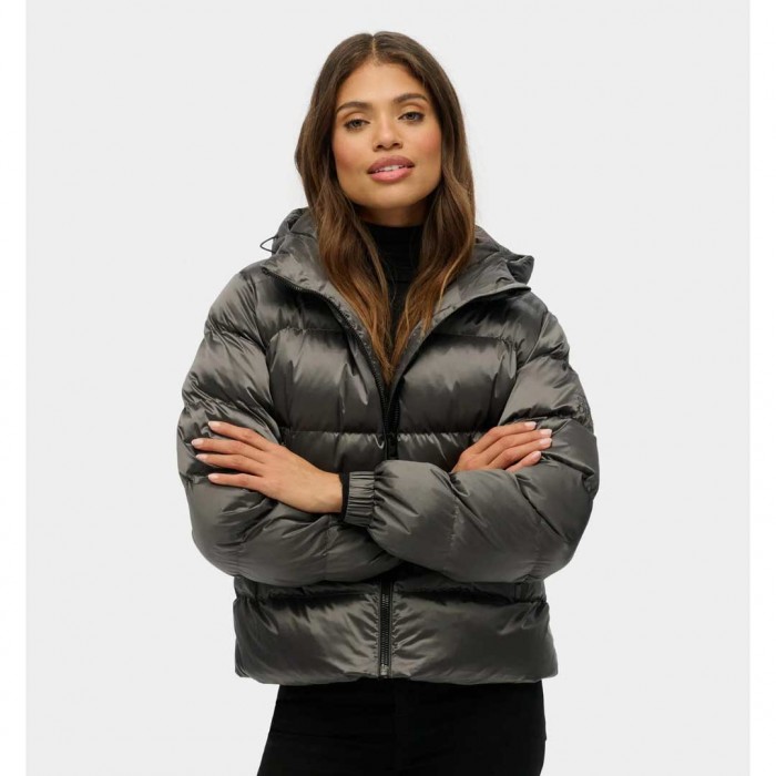 SUPERDRY Luxe Sports Hooded Jacket BLACK