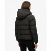 SUPERDRY WOMAN Hooded Sports Puffer BLACK SUPERDRY WOMAN Hooded Sports Puffer BLACK