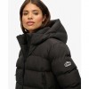SUPERDRY WOMAN Hooded Sports Puffer BLACK SUPERDRY WOMAN Hooded Sports Puffer BLACK