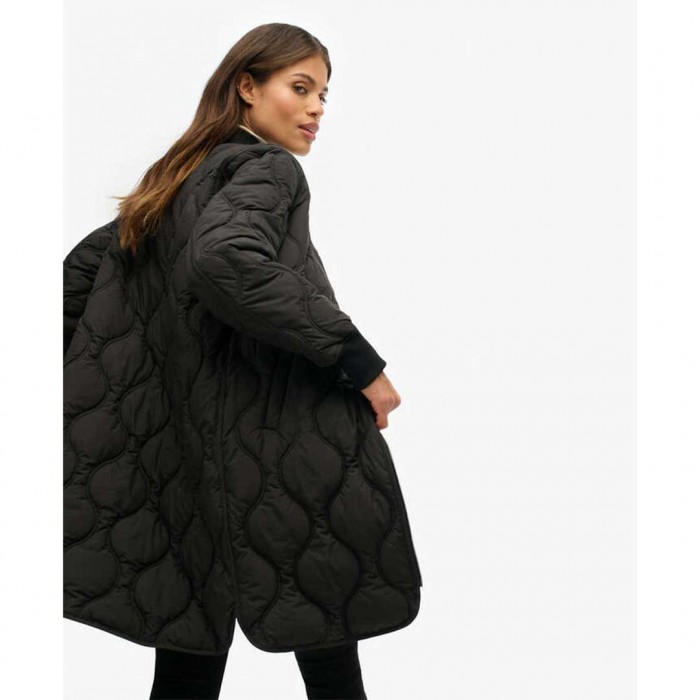 SUPERDRY WOMAN LONG JACKET BLACK