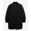 SUPERDRY WOMAN LONG JACKET BLACK SUPERDRY WOMAN LONG JACKET BLACK