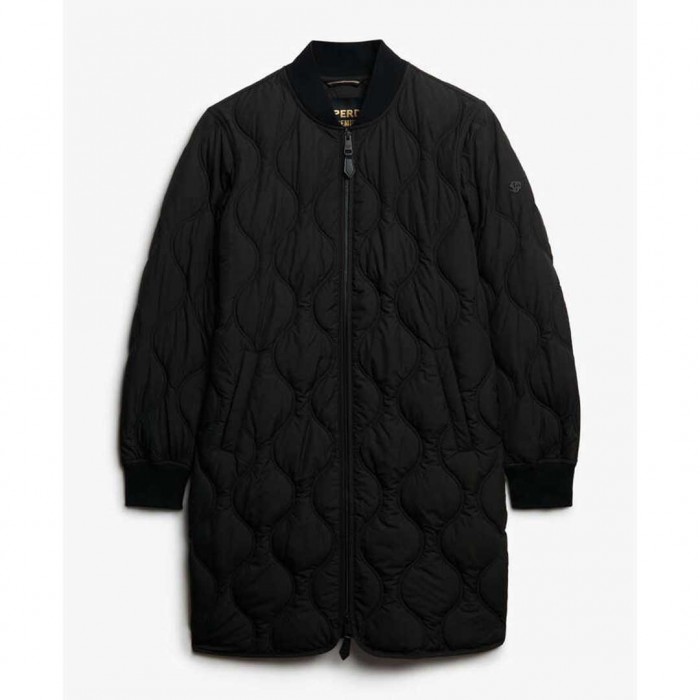SUPERDRY WOMAN LONG JACKET BLACK