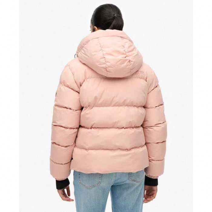 SUPERDRY Hooded Sports Puffer PINK